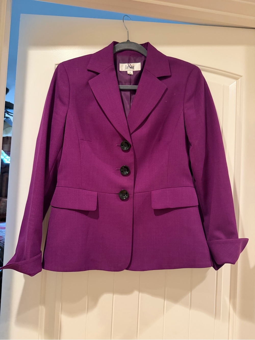 Le Suit Women's Violet Tailored Blazer